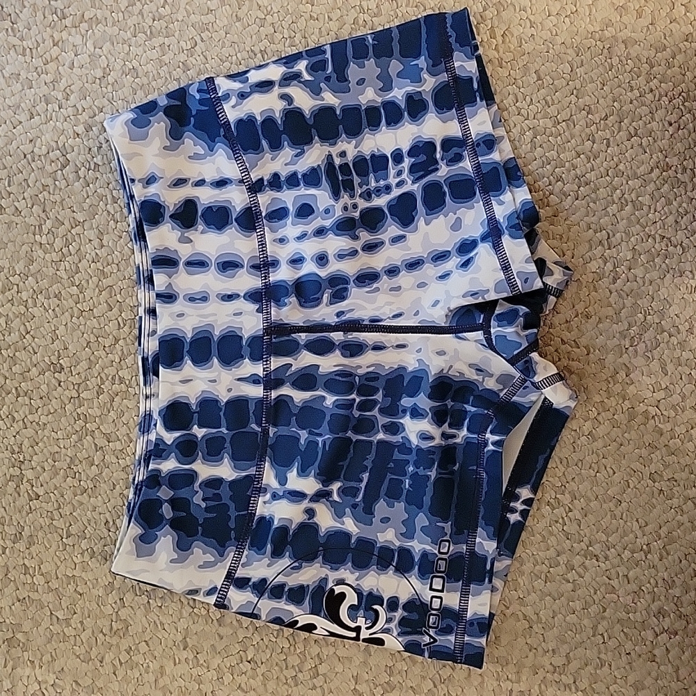 BARBELL VOODOO Spandex Compression Shorts Tie-Dye